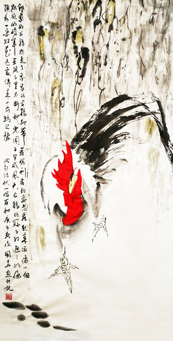 著名书画家谢元涛现场泼墨挥毫,书法作品欣赏谢国安