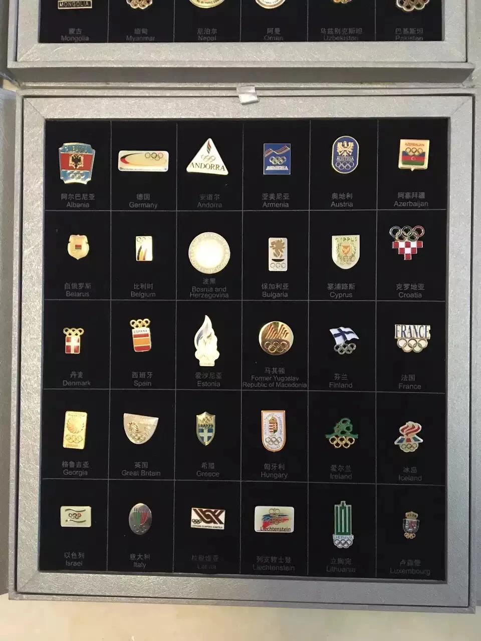 世界各国国徽亚洲徽章,全国都有的奥运徽章