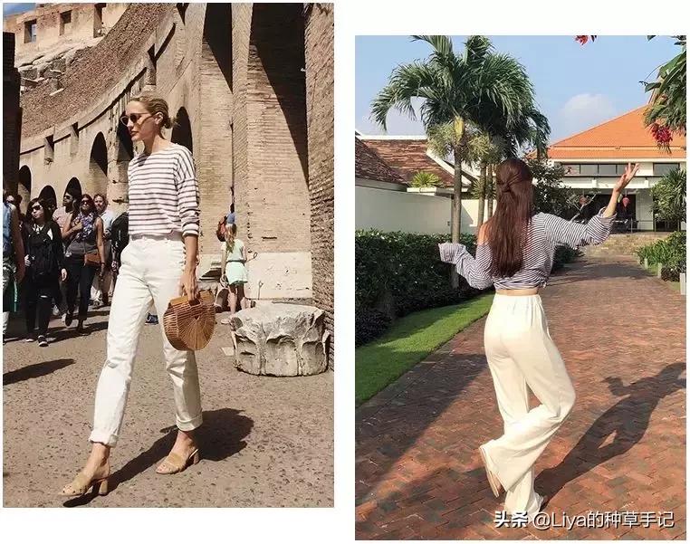 2019小白裤这样穿时髦优雅又简单,2019流行的小黑裤