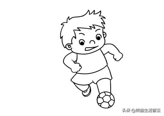 足球文化画画作品图片大全,踢球画