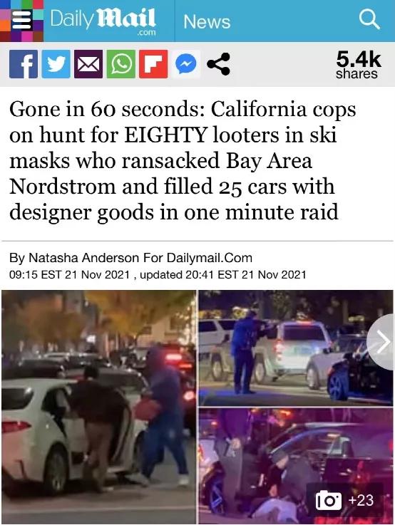 最近去美国小心!过境被罚$5700,80人武装抢商场,铁锤帮暴砸珠宝店