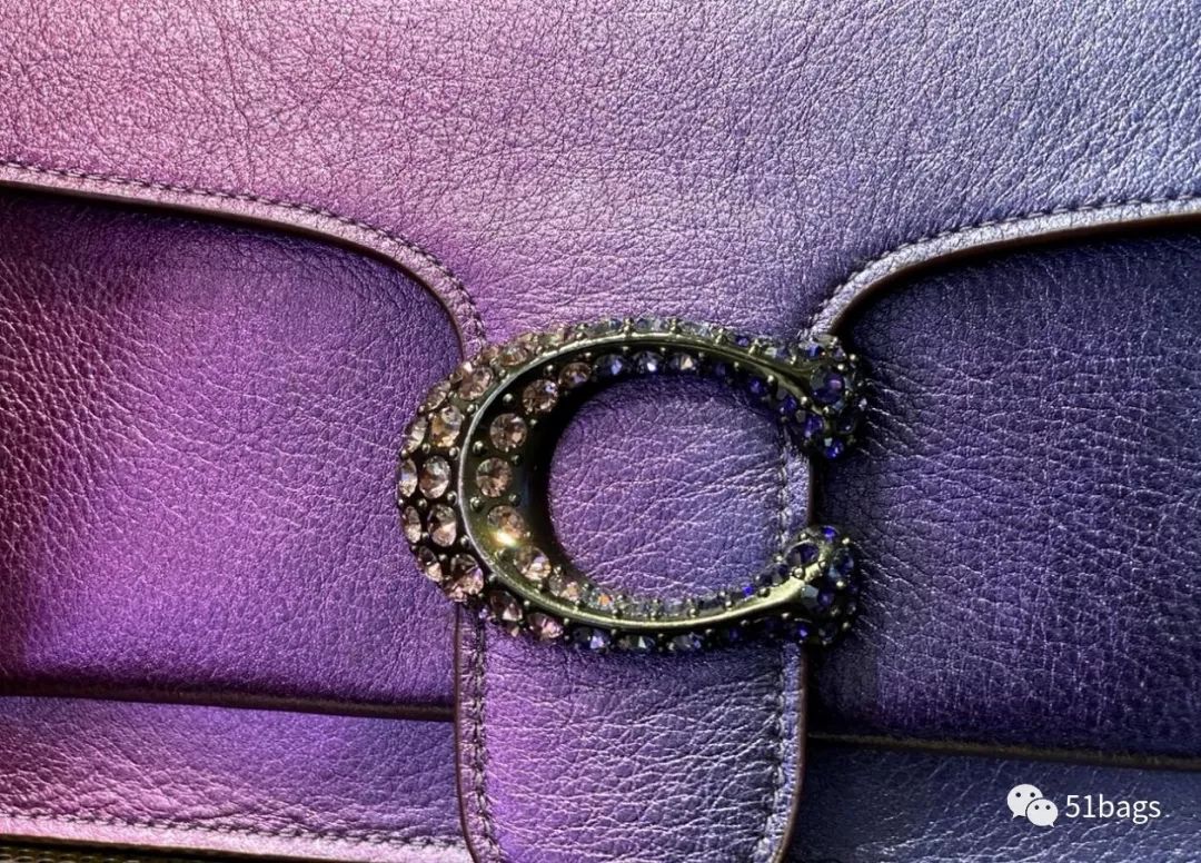 coach酒神包tabby奶茶色,coach酒神包正品细节图