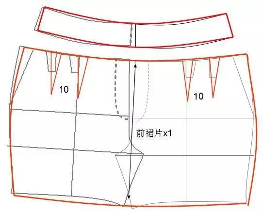 锥形裤子裁剪图纸,松紧腰裤子裁剪制版