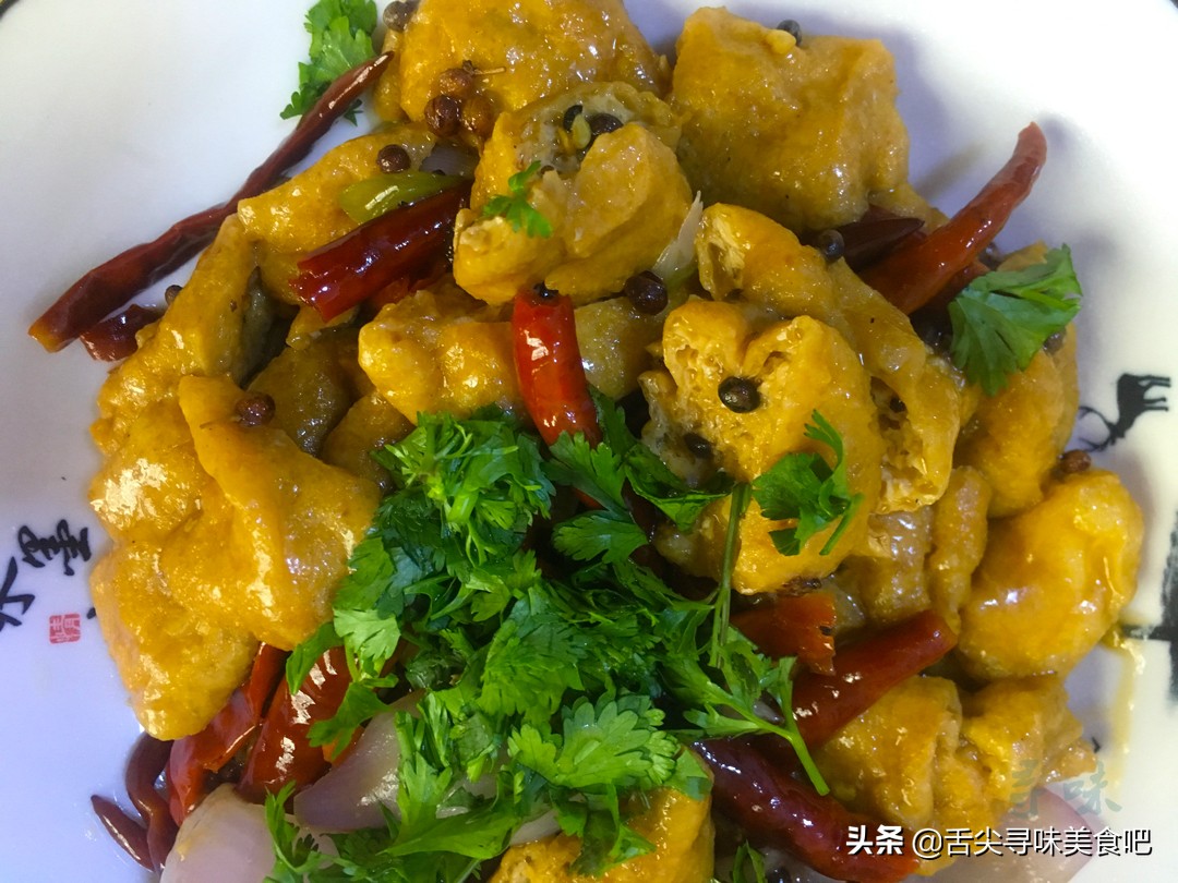 豆泡做火锅,老式豆泡做法