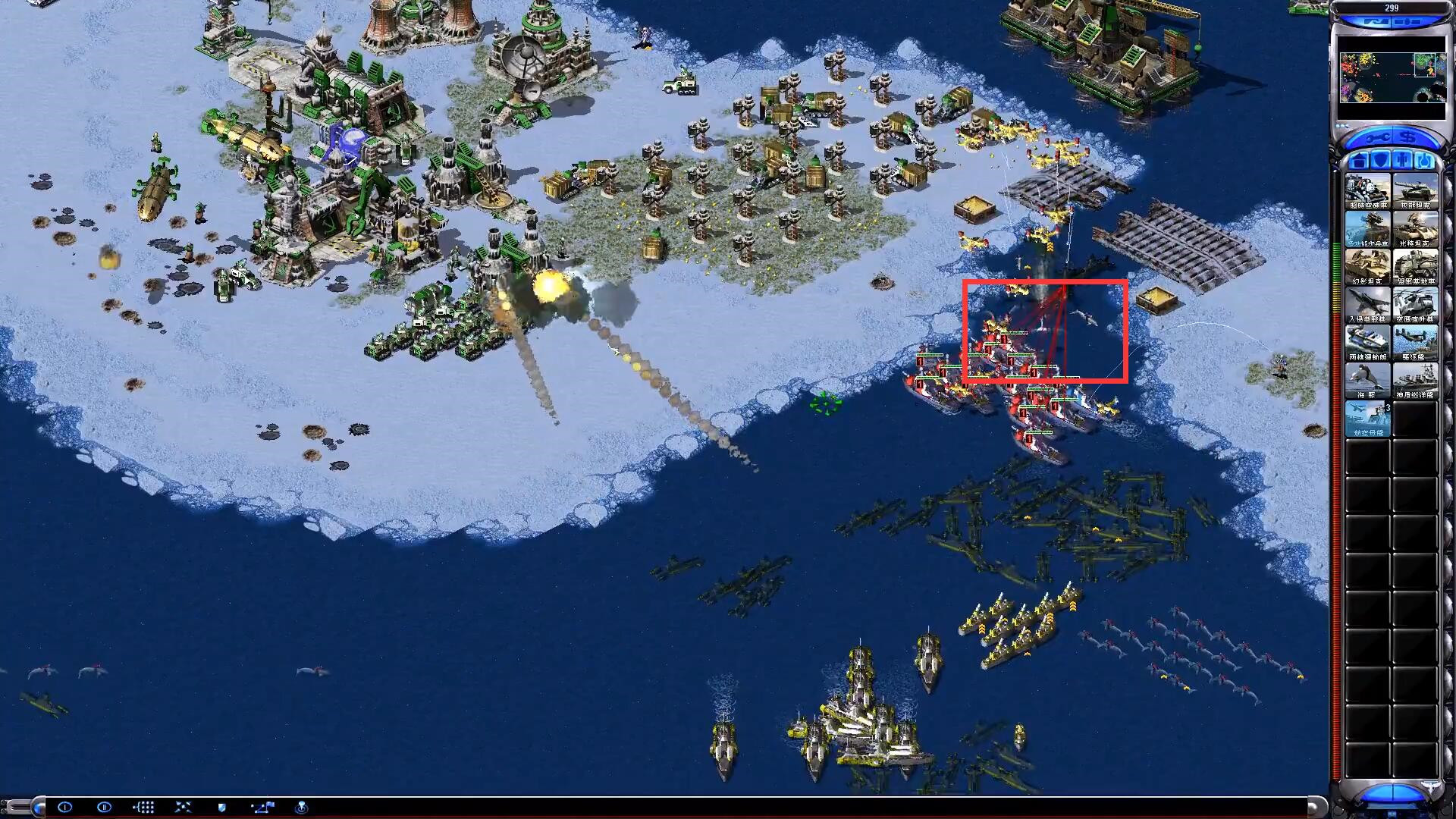 红色警戒里什么兵种克制海豚,红色警戒海豚被心控