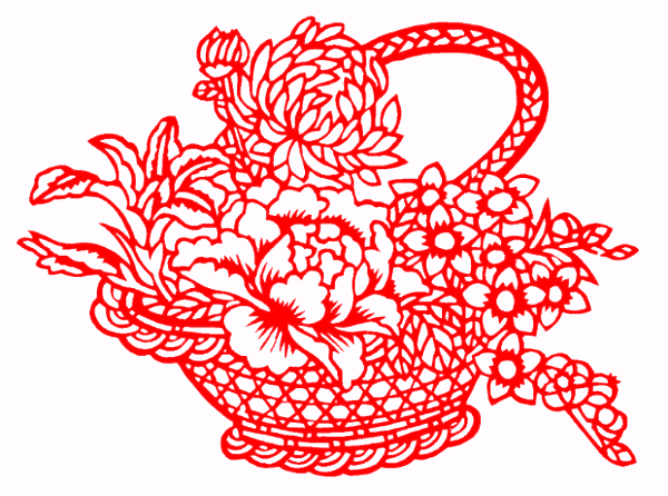 对称图形剪纸窗花,民俗窗花介绍