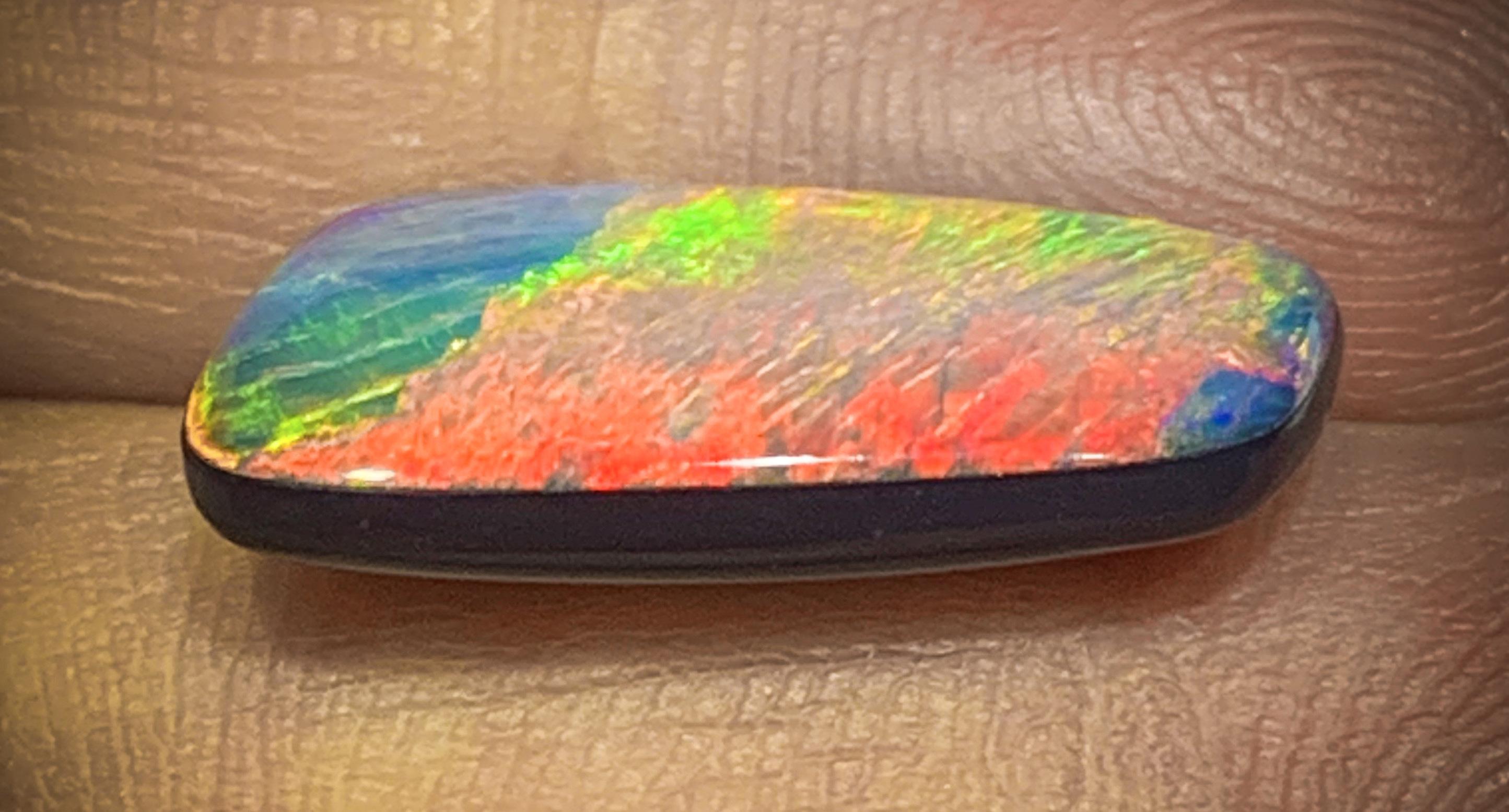 欧泊真假显微镜,慧眼识物真假鉴别图片