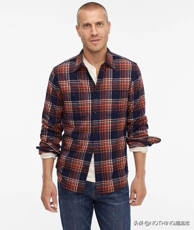 格纹衬衫新手入门,工装格纹衬衣