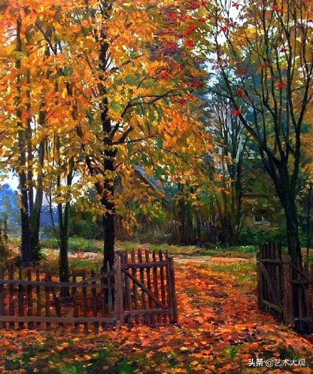 最美的俄罗斯风景油画作品欣赏,寂静粗犷的俄罗斯风景油画欣赏