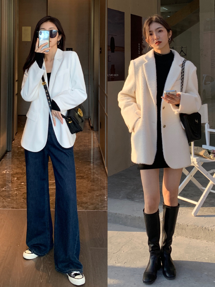 可以搭配大衣穿的内搭西装,大衣搭西装推荐简约大气够时髦