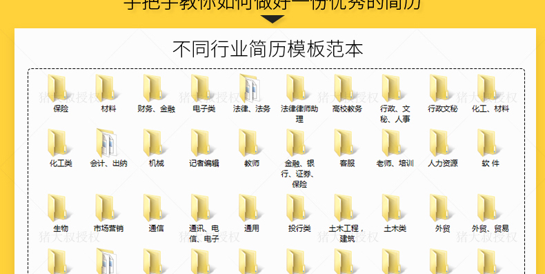 干货精选上百套求职简历模板,可以免费使用各种模板的个人简历
