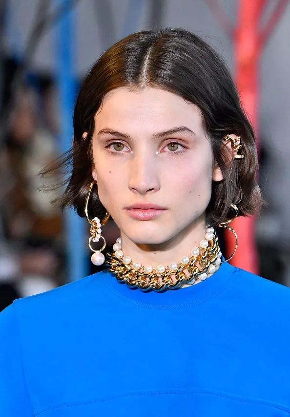 复古金重工项链,复古金项链配纯金吊坠