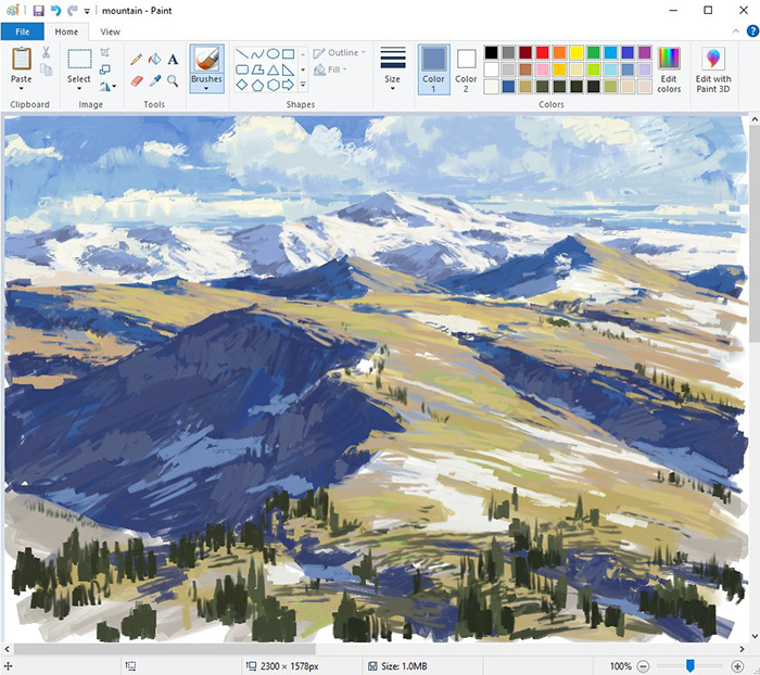 没有理由不画画！看大神用电脑自带工具搞创作