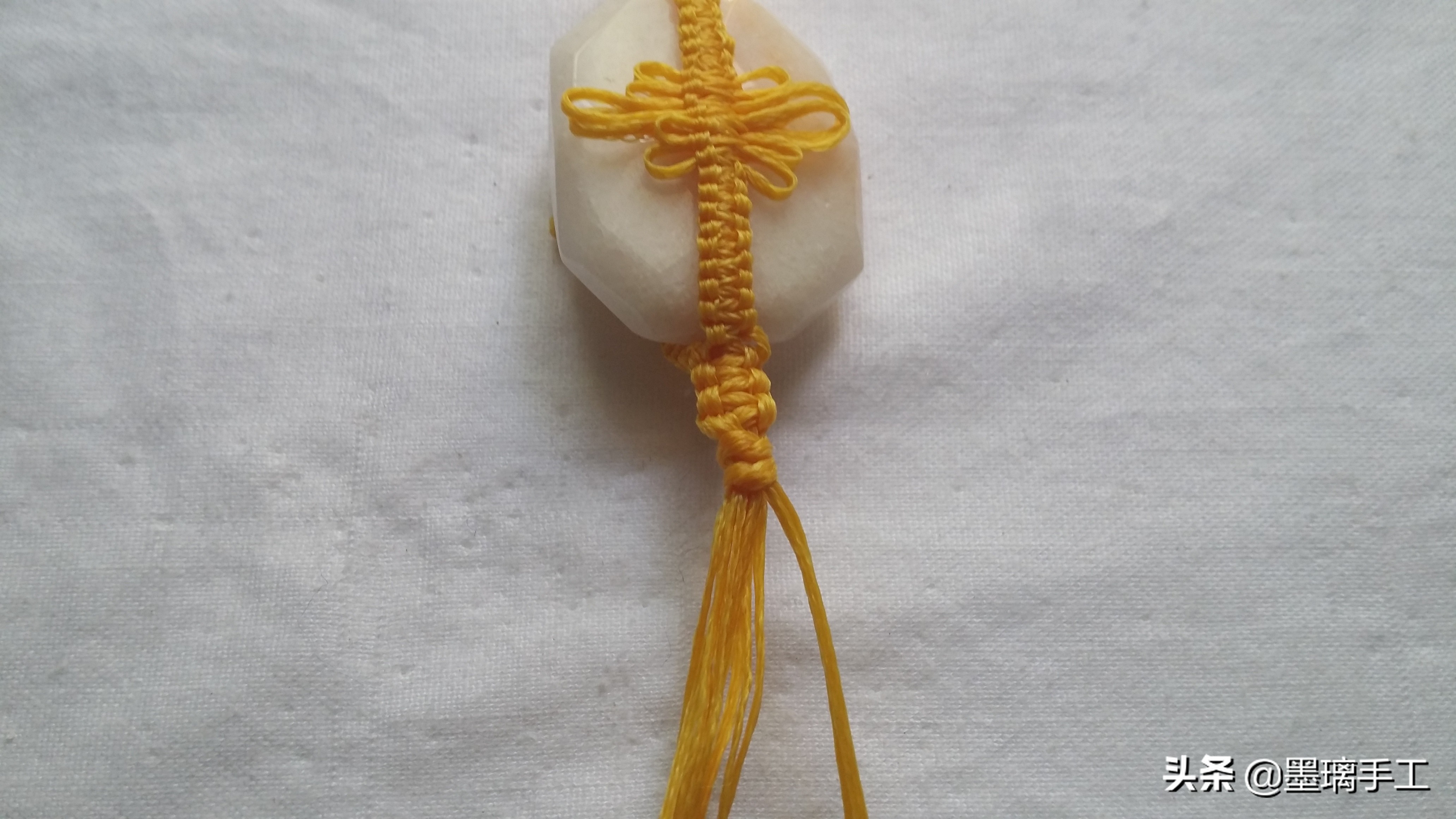 挂饰编绳教程大全,平安喜乐绳编车内挂饰教程