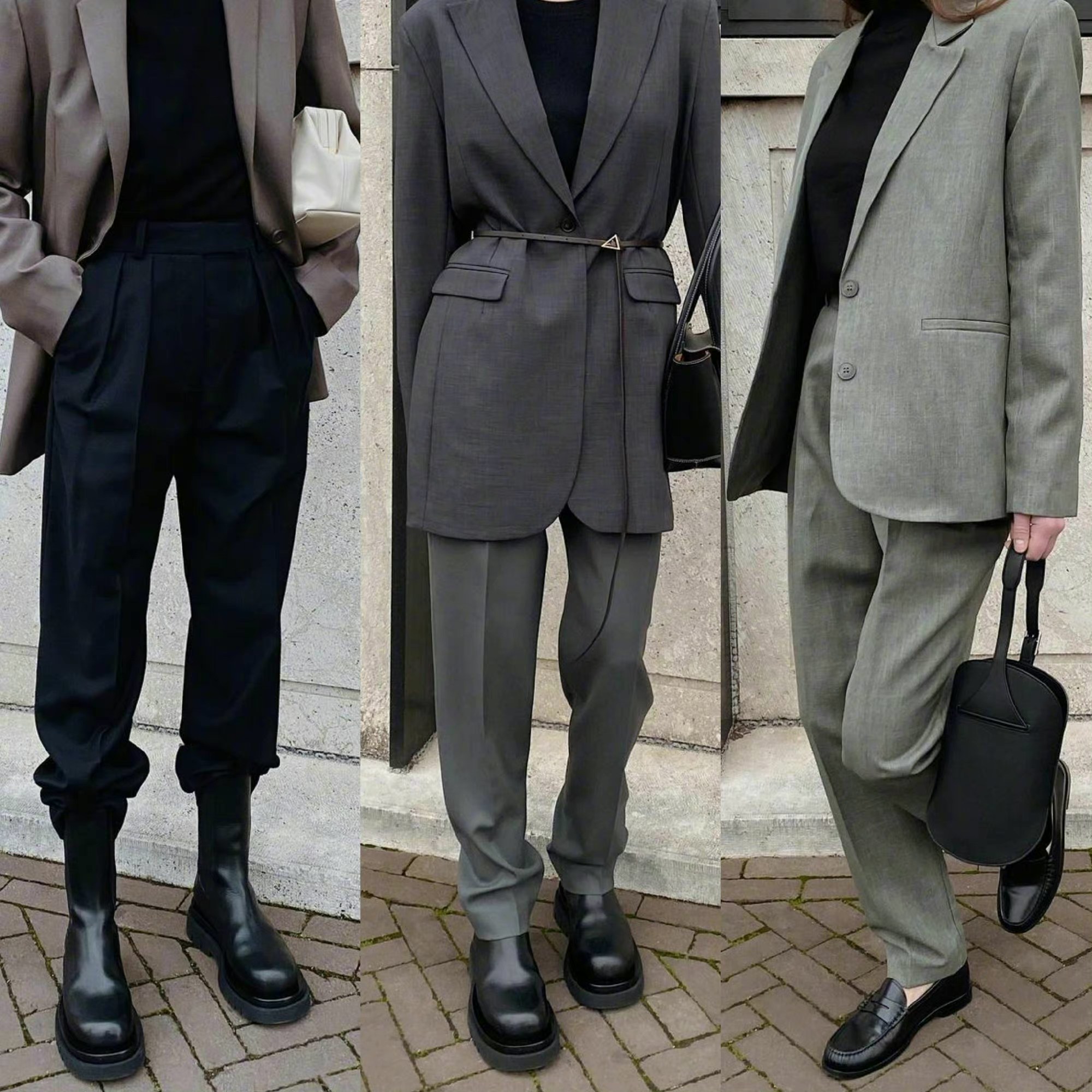 新款上班西装怎么搭配裤子,休闲西装裤怎么穿合身