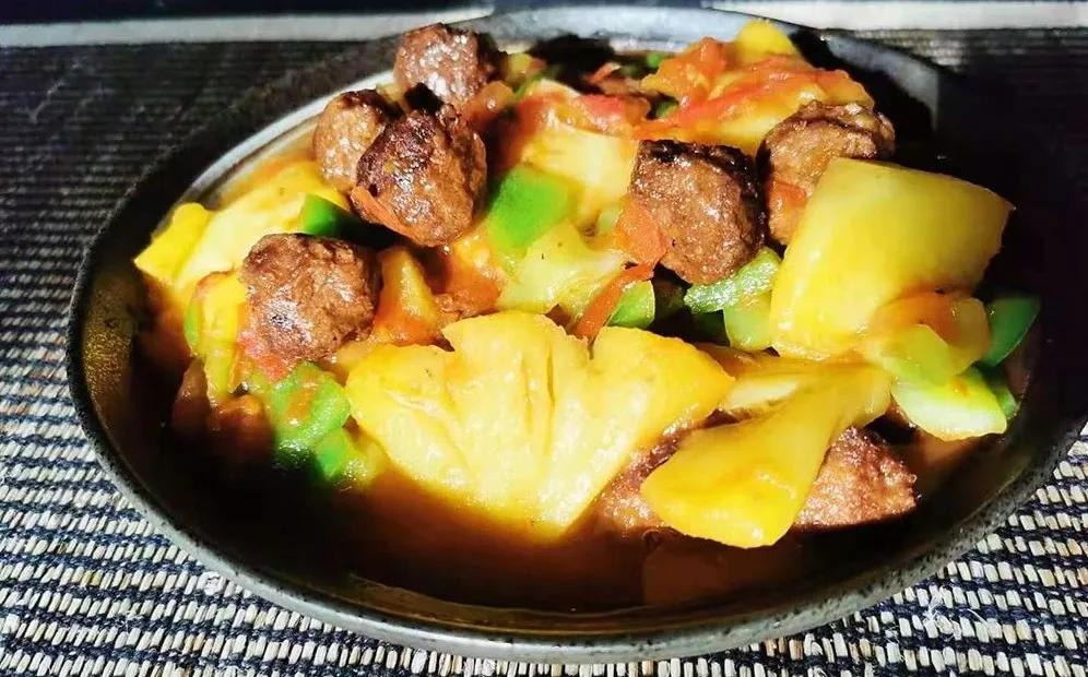 开心美食分享菠萝咕咾肉家常做法,菠萝咕咾肉素食