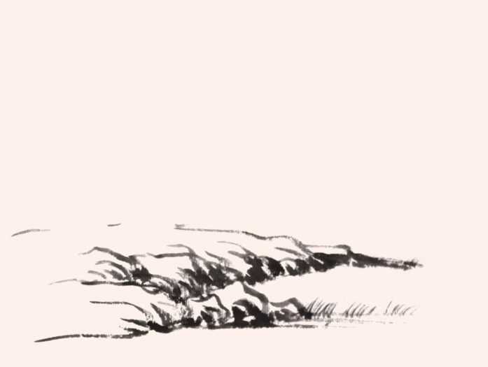 山水画教程水彩风景简单,山水画画水教学视频