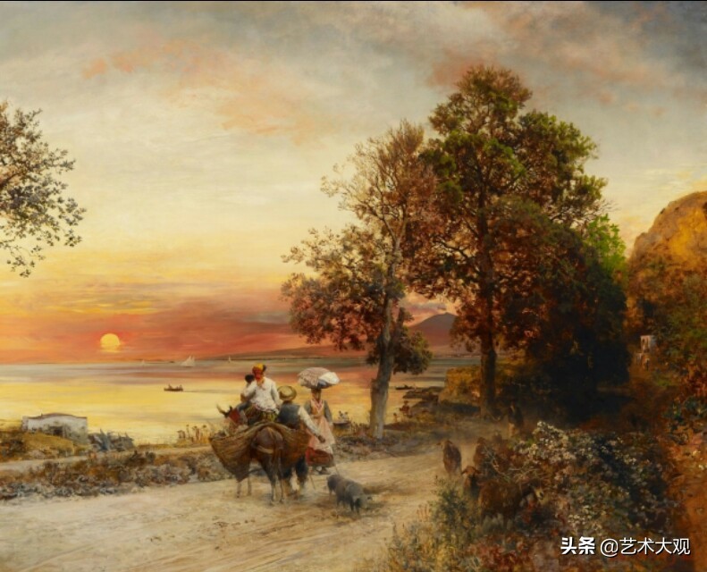 芬兰大师古典风景油画作品欣赏,顶级的欧洲午后阳光风景油画