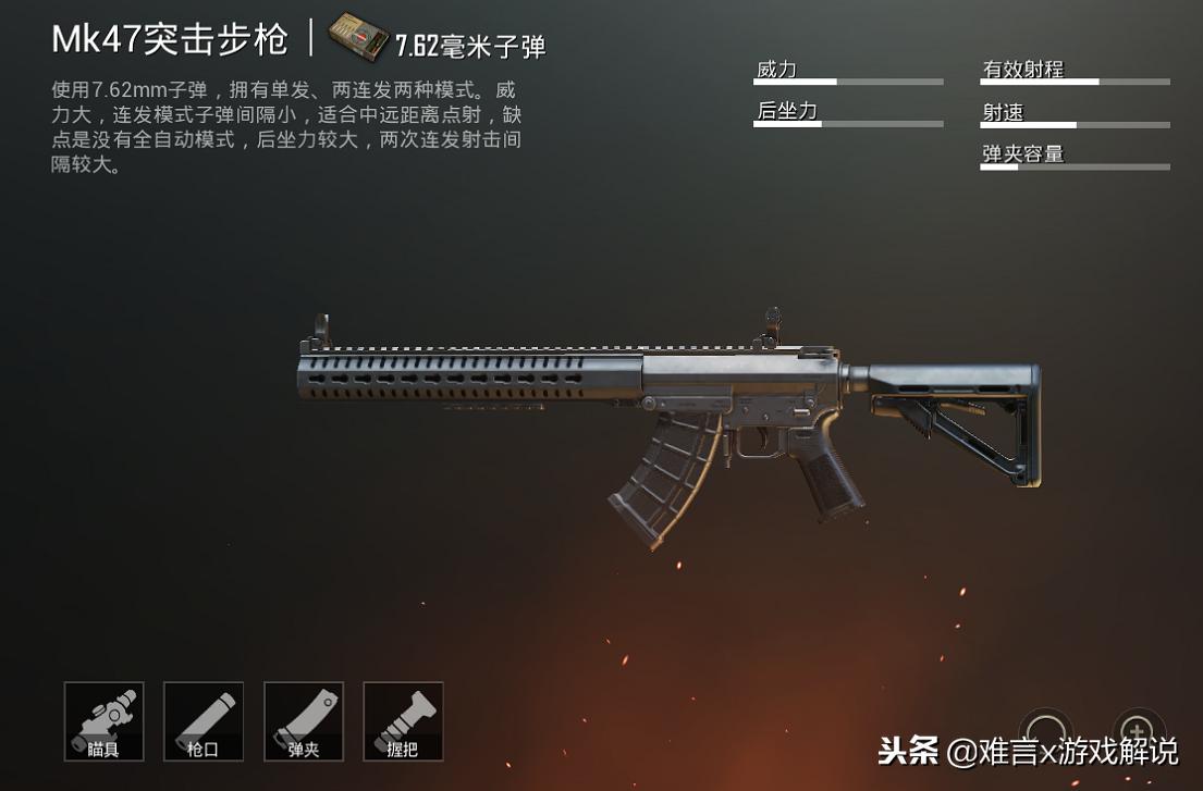 刺激战场的mk47性能如何,刺激战场mk47手枪