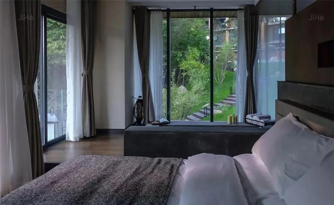 森林秘境的温泉,森林里野奢温泉度假酒店下午茶