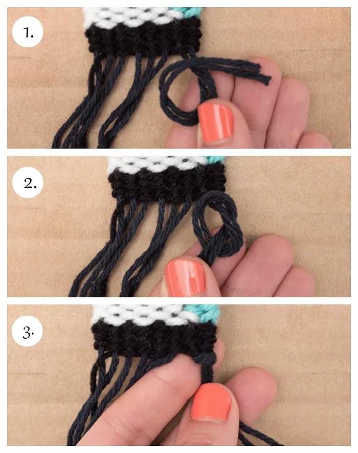 毛线装饰编织教程全过程,毛线编织小饰品简单入门教程