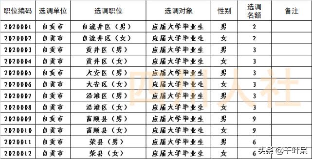 四川省选调生基层工作公告,四川省2020选调大学生到基层