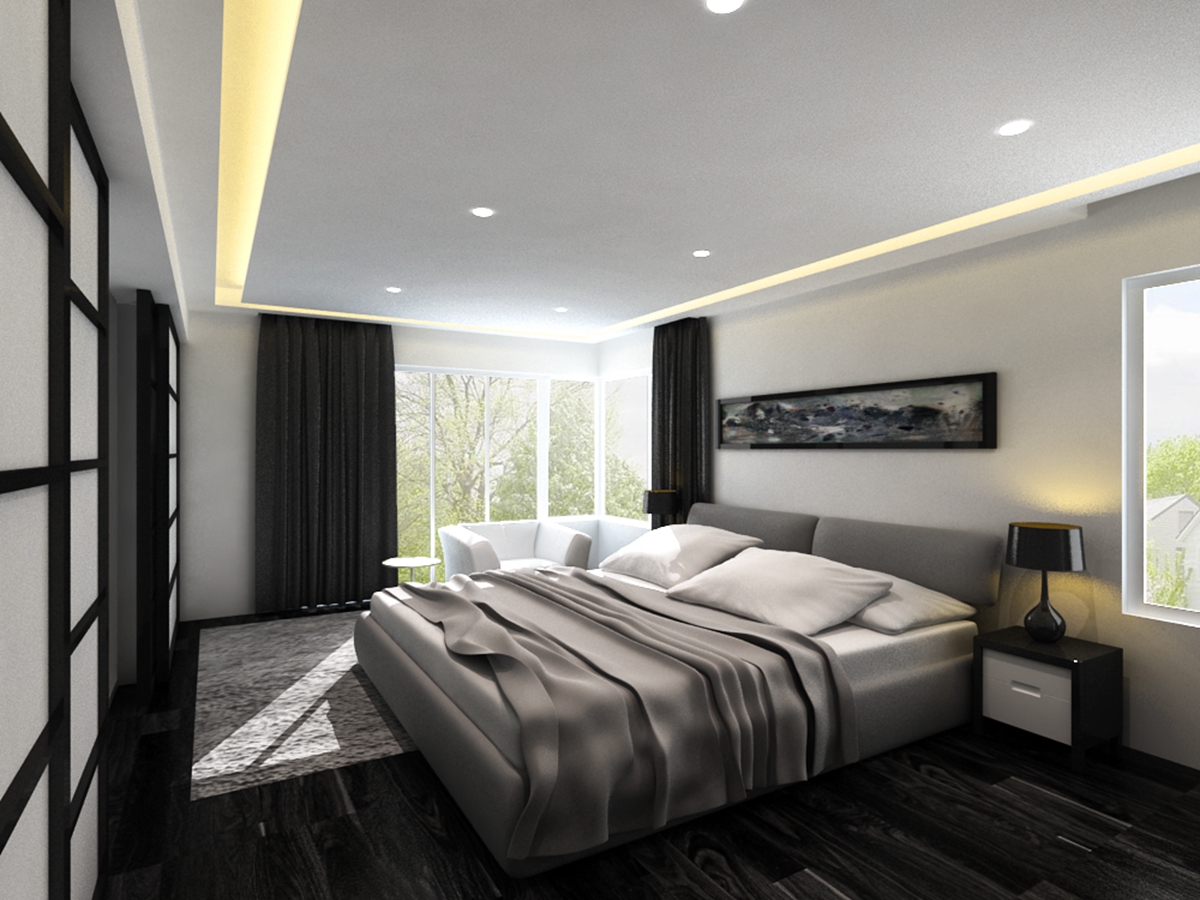 御景新世界小户型,新中式半岛别墅设计