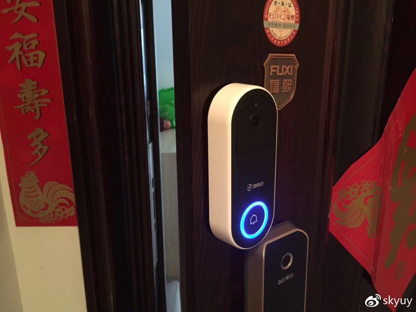 尽职尽责的管家,360可视门铃全景看家超长待机