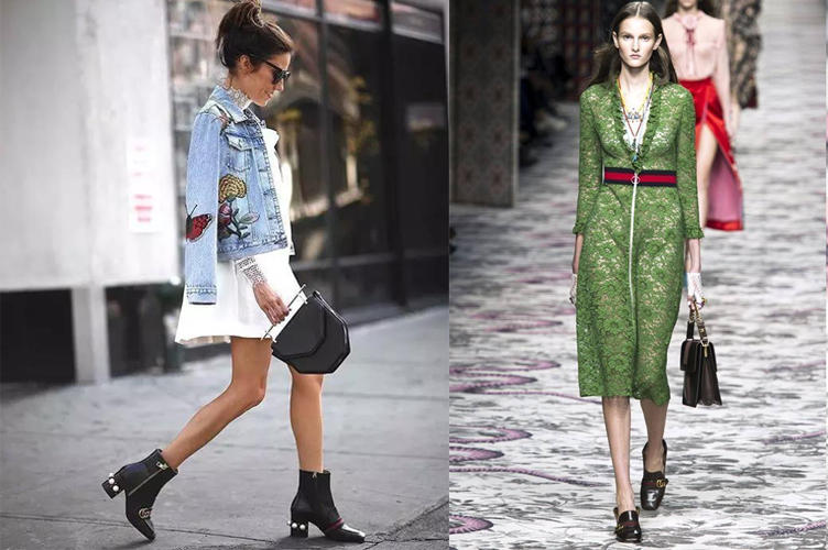 你想要的时尚风格应有尽有,复古方跟鞋穿搭