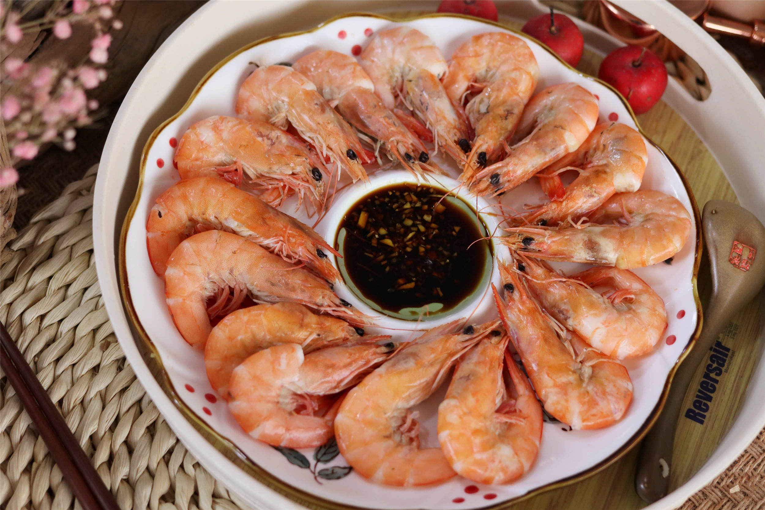 吃白灼虾蘸料的做法,吃虾白灼汁怎么调制