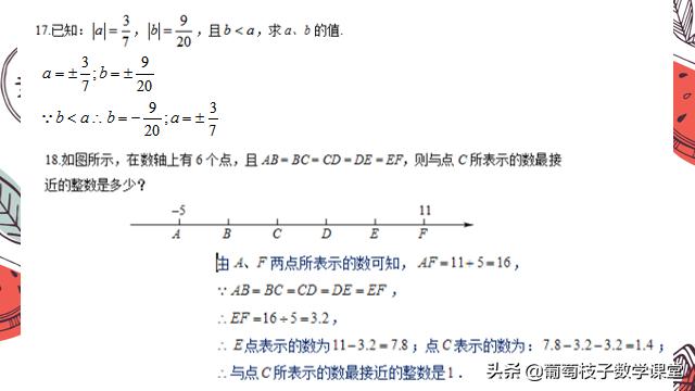 六年级数学绝对值经典题目,六年级下数学绝对值