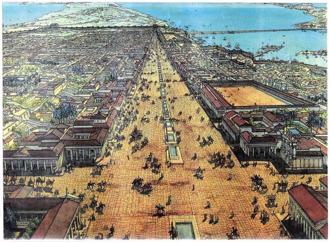 如今巴格达破败不堪，*退倒**到唐朝时期，它是国际大都市