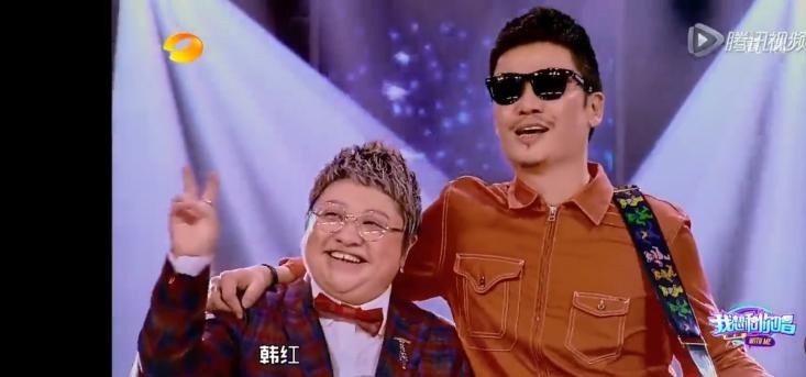 栾树韩红许志安,许志安和韩红接吻图片