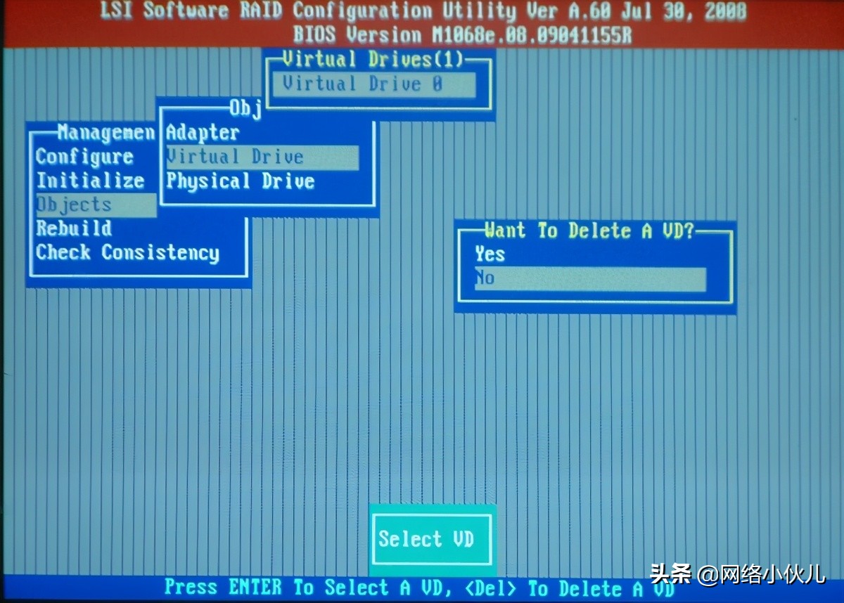 lsi1068e阵列卡配置,lsi阵列卡设置默认启动项