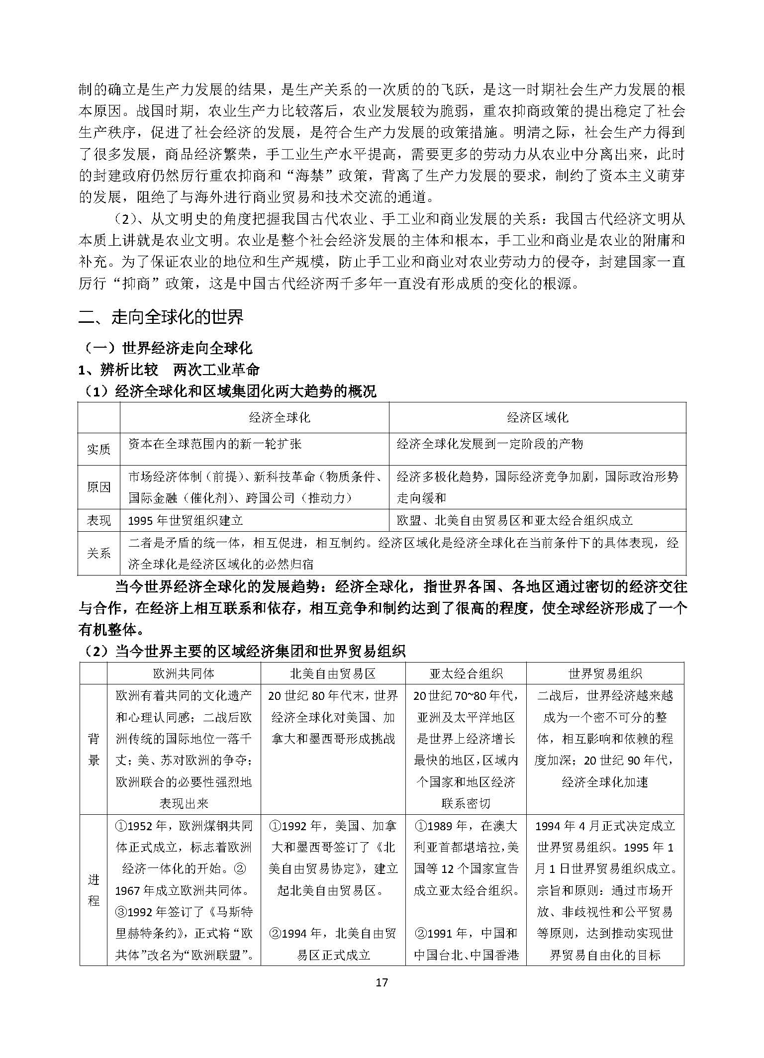 高考历史必背笔记,高考历史必背知识点归纳总结大全