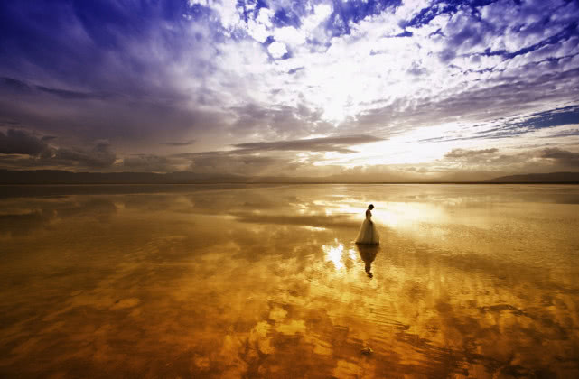 他们摄影,摄影师拍婚纱照油画