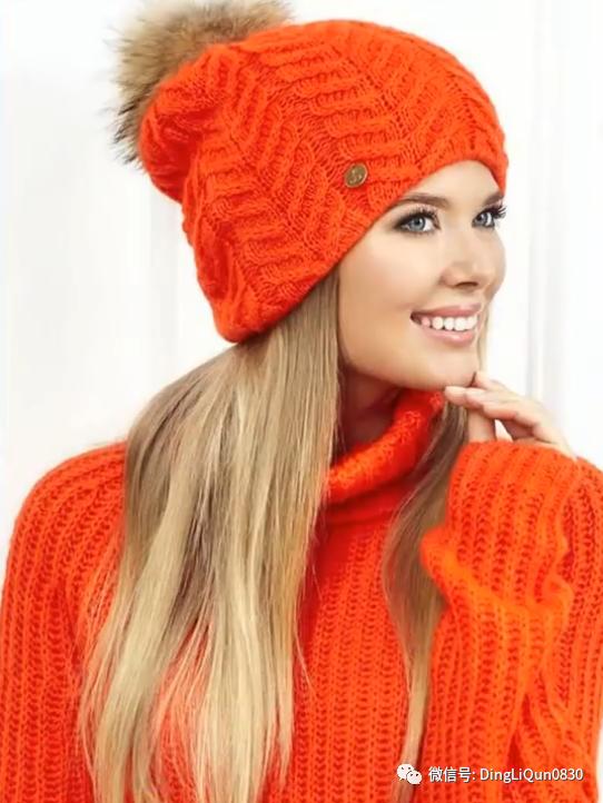 针织帽子简单款好看的,纯手工针织年轻人戴的帽子教程