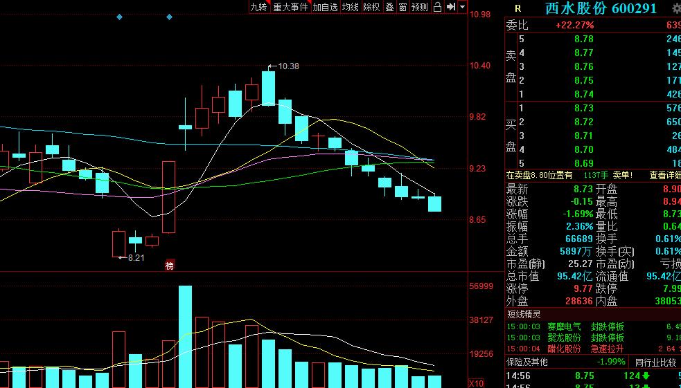 股民:心累,市值接连猛跌,就因600291这只股,今年都被套住了