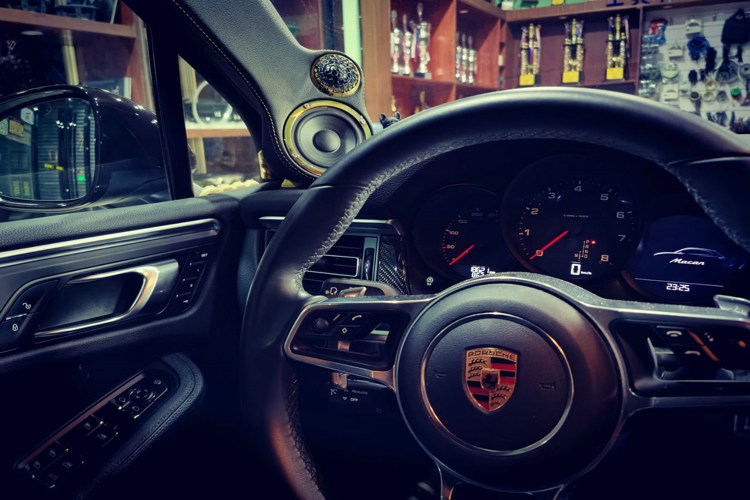 保时捷卡宴音响效果dj,保时捷卡宴音响升级案例