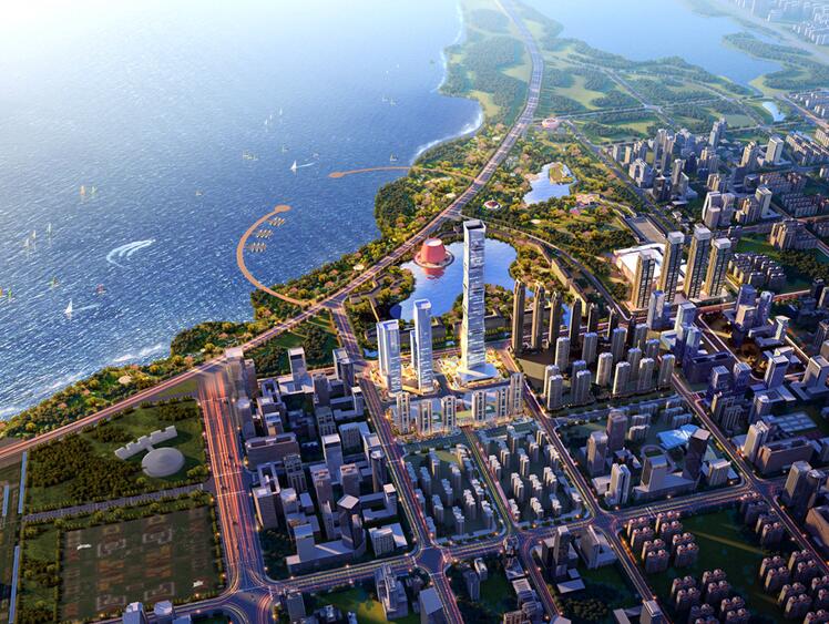 合肥最高楼恒大中心效果图,合肥恒大518米高楼图片