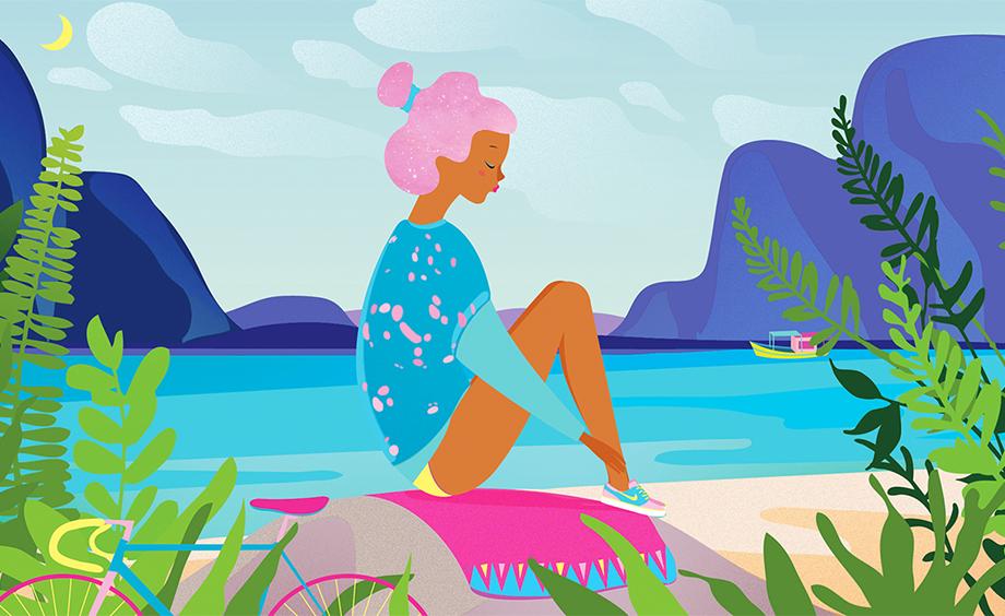 穿衣怎么告别土气,穿搭以蓝色为主