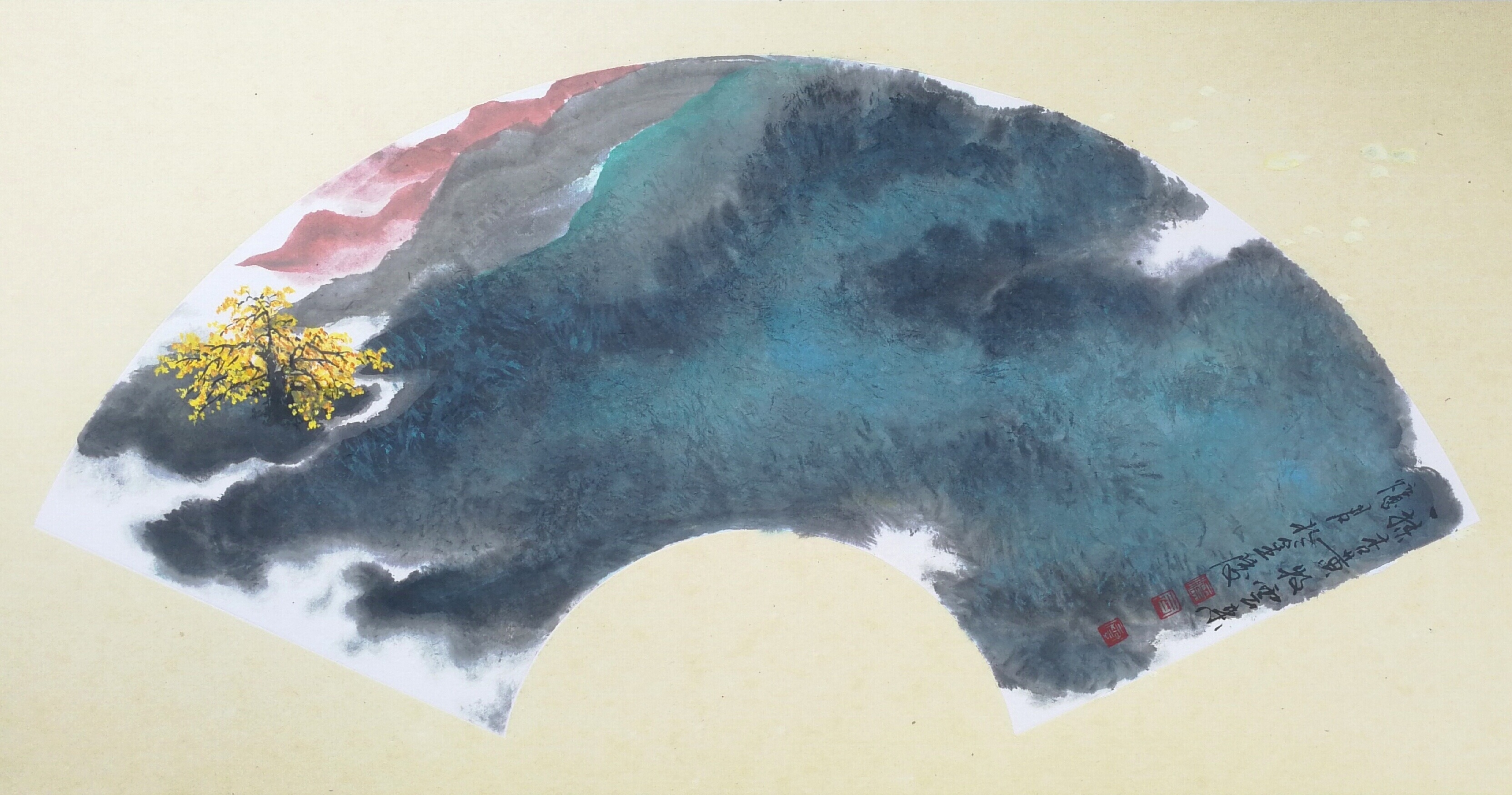 忆君银杏作品欣赏,忆君银杏画