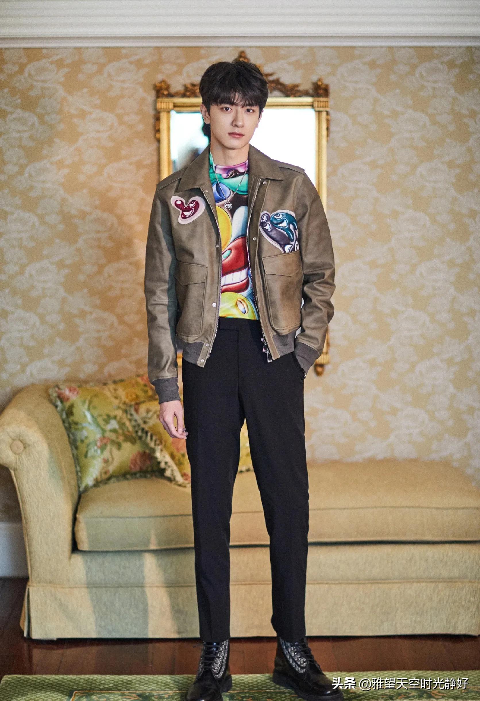 秋冬男星皮衣穿搭,男明星皮衣外套搭配