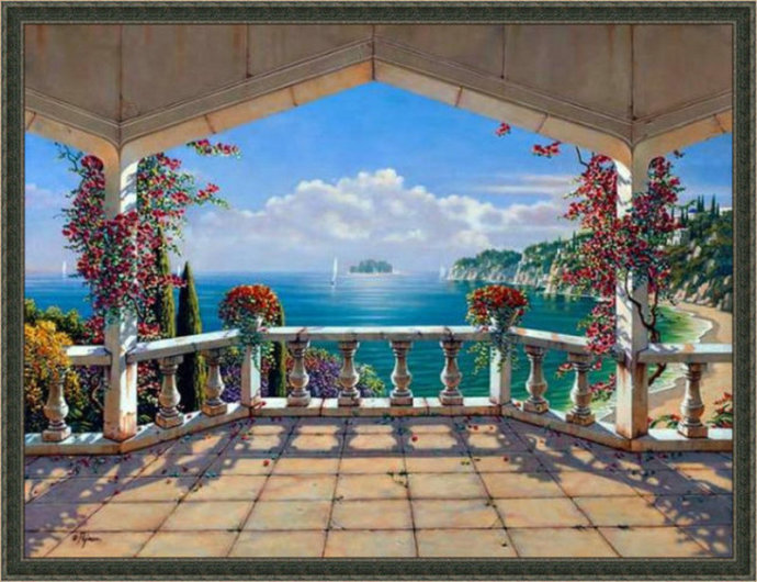 俄罗斯大师唯美风景油画,唯美风景一束花图