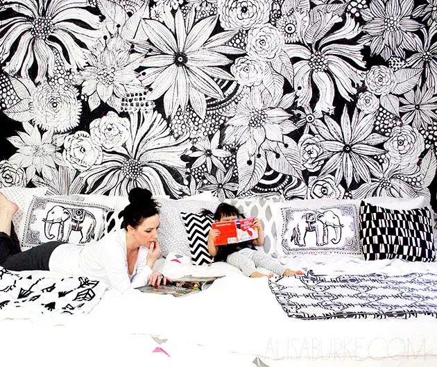 你家的墙贴,墙绘自己的家