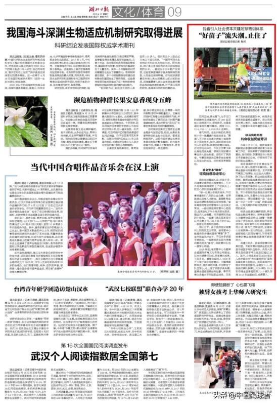 鄂媒,湖北省足球青训