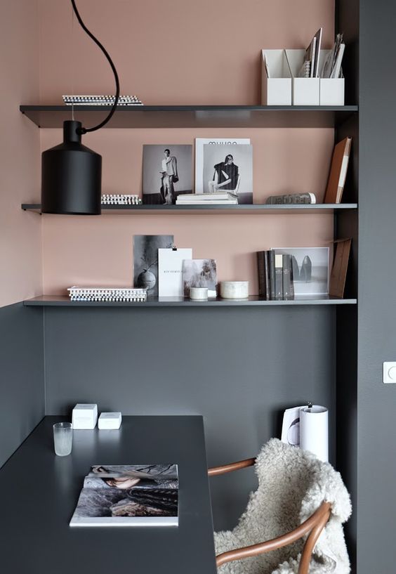 粉色墙面可以直接刷白漆吗,暗粉色墙面效果图