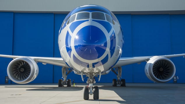 全球首架进博号彩绘飞机视频,中国联合航空庆阳号模型