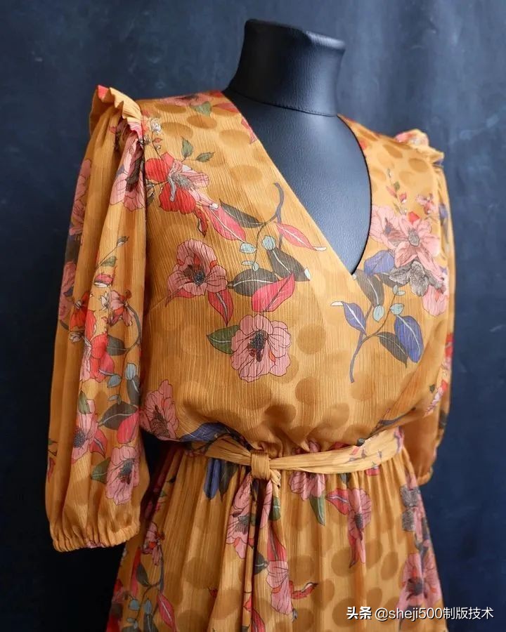 v领雪纺连衣裙领口大了怎么办,雪纺连衣裙领口大了怎么改小窍门