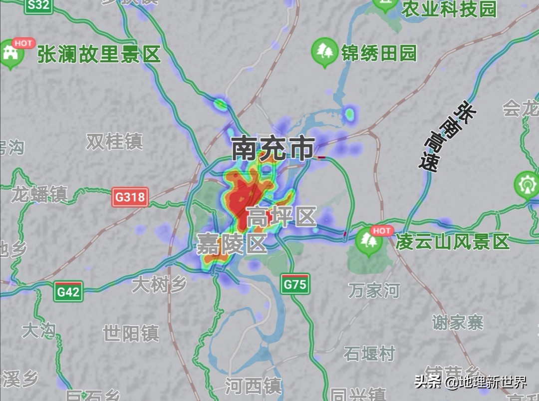 晚6点,四川18市3自治州热力图对比